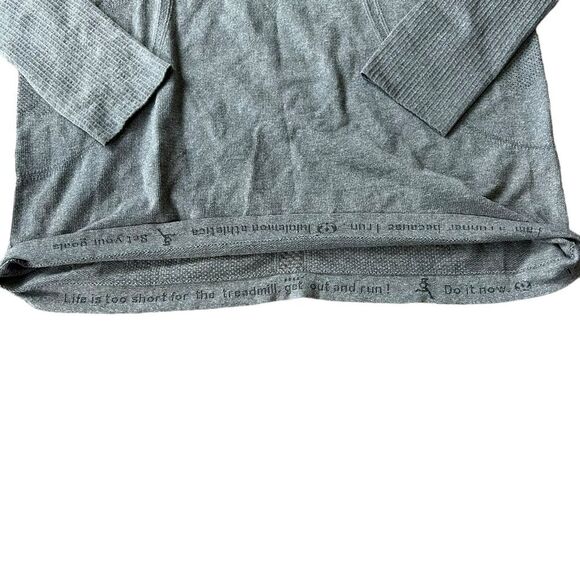 Lululemon Women’s 10 Swiftly Tech Long Sleeve Tee Heather Gray Sporty Athletic - Picture 4 of 6
